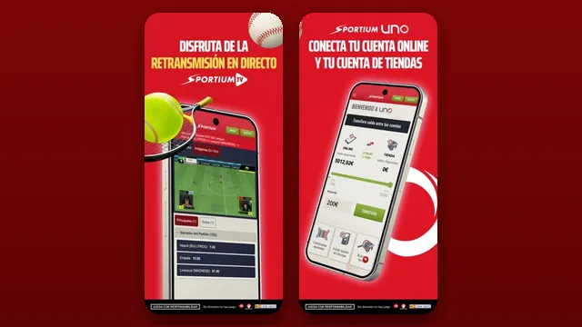 Capturas oficiales de la app de Sportium en la App Store de España